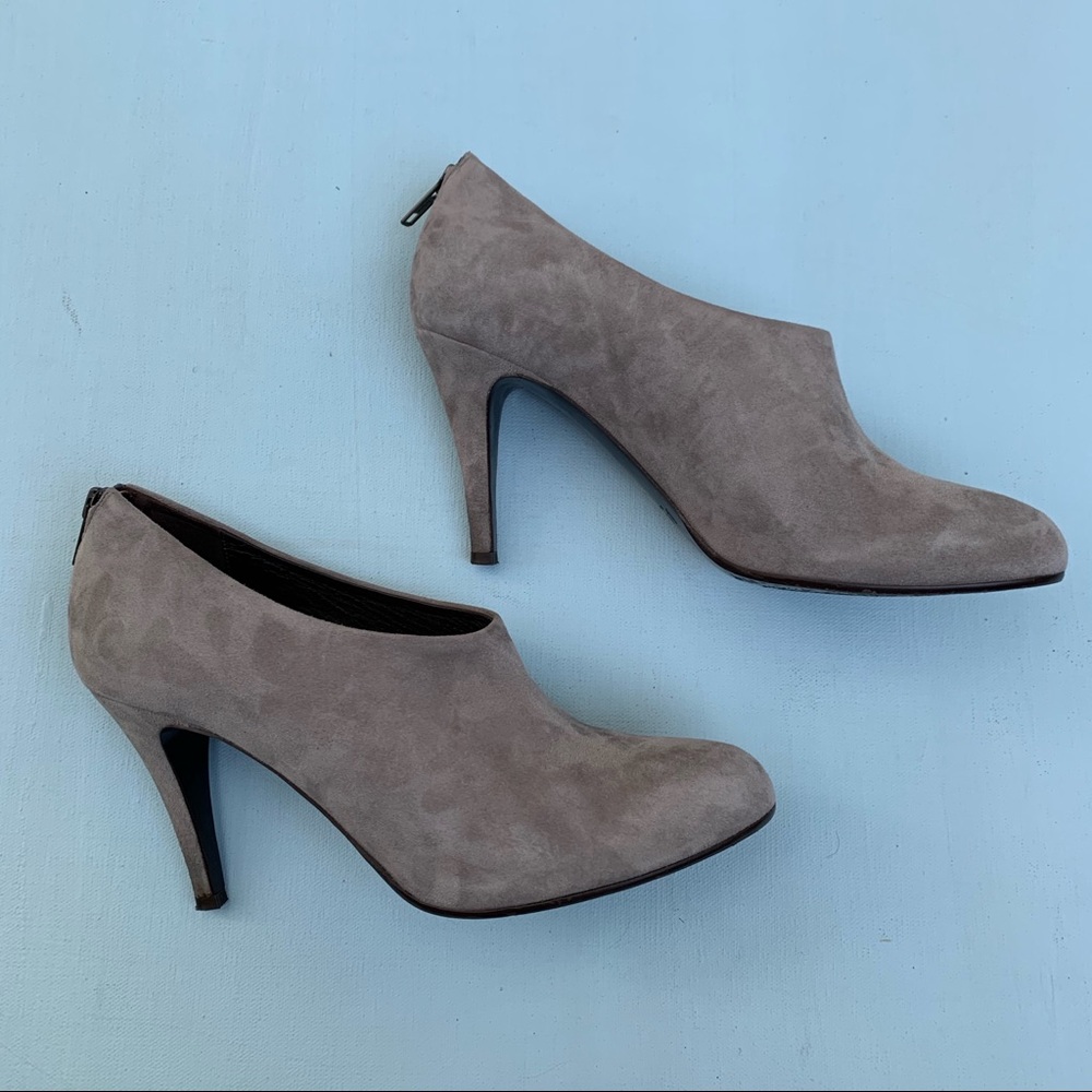 J Crew Gray Suede Bronson Booties